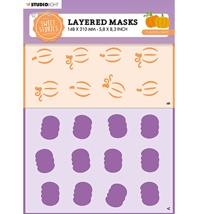 Studiolight, Sweet Stories, Layered Mask, Pumpkin Party - SL-SS-MASK243