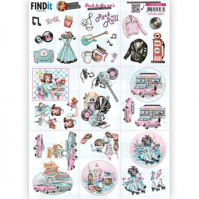 Yvonne Creations, 3D Knipvel, Back to the Fifties, Mini - CD12051