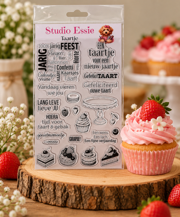 Studio Essie, Clear Stamp, Taartje
