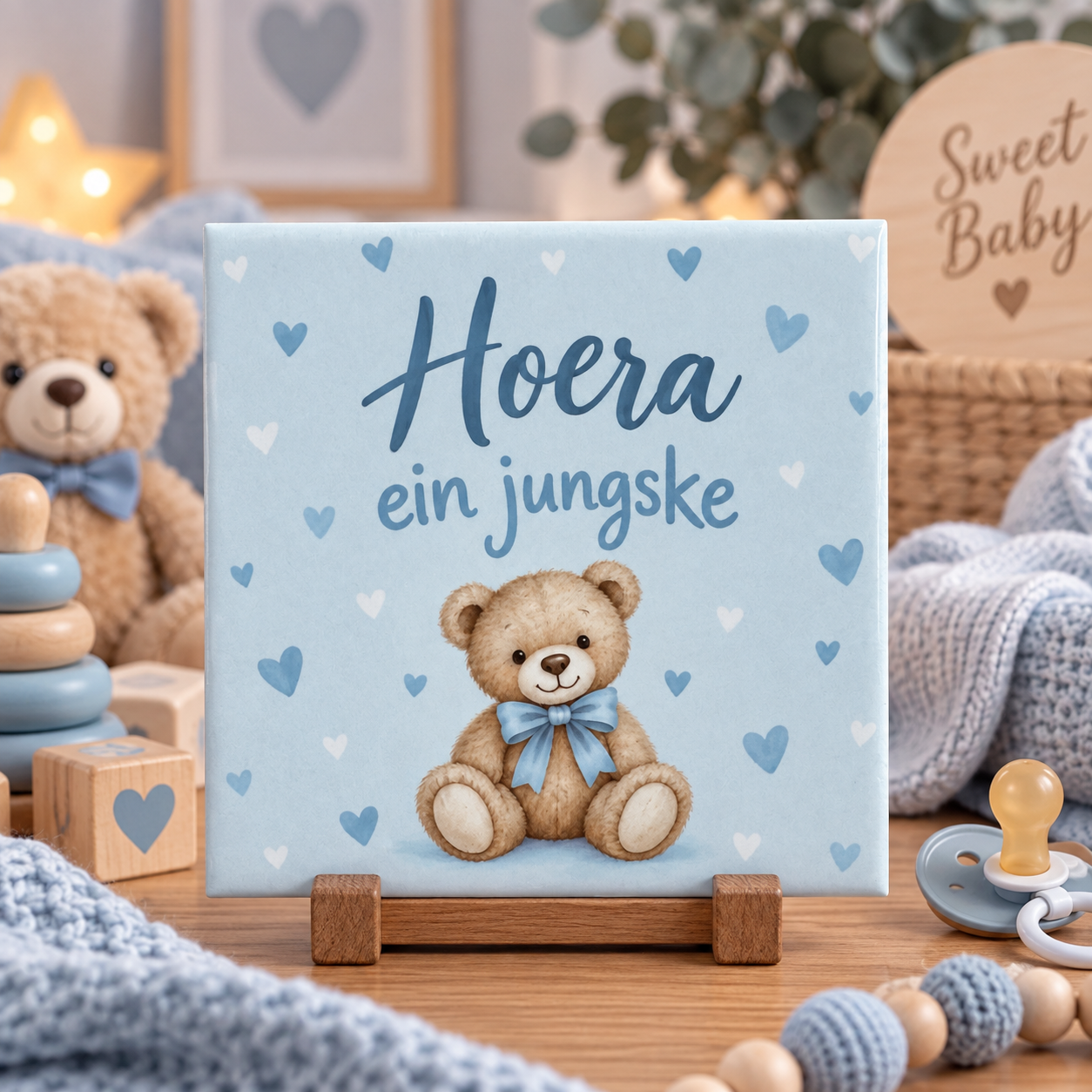 Tegeltje - Hoera ein jungkse