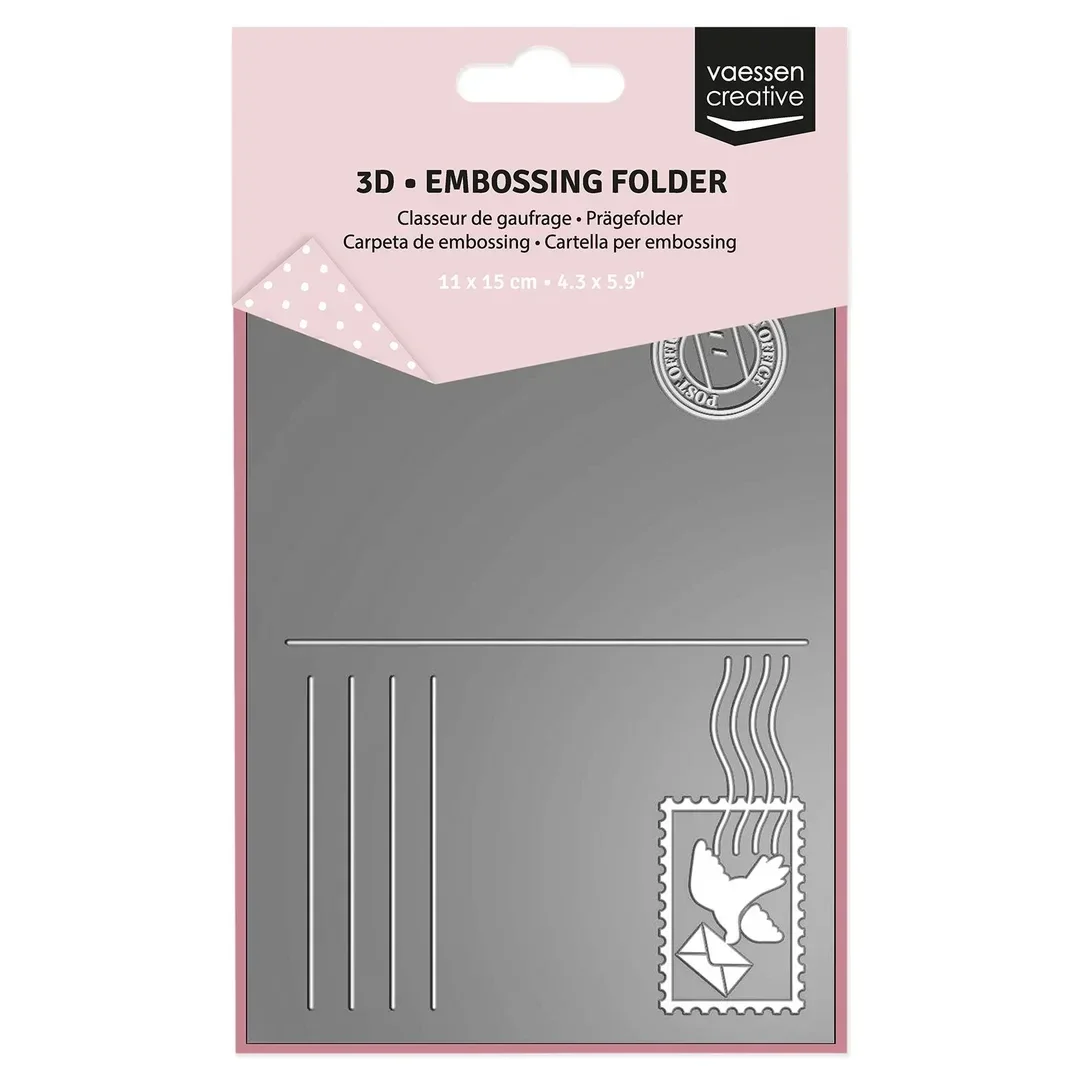 Vaessen Creative, 3D Embossingfolder, Ansichtkaart - 3625-0304