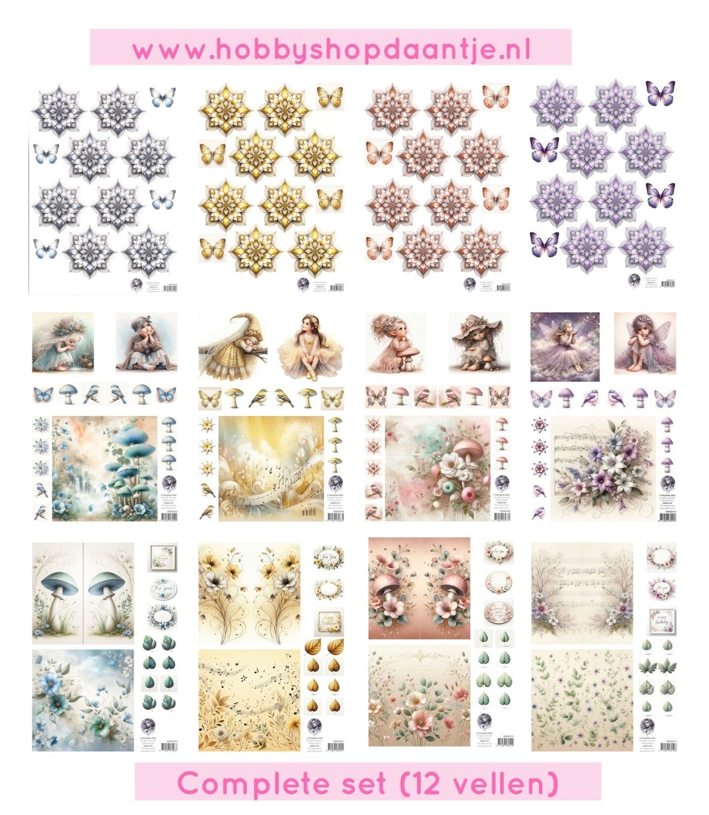 Fairybells, COMBI SET (12 vellen)
