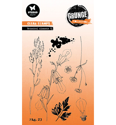 Studiolight, Grunge Collection, Clear Stamp, Botanical Elements - SL-GR-STAMP606