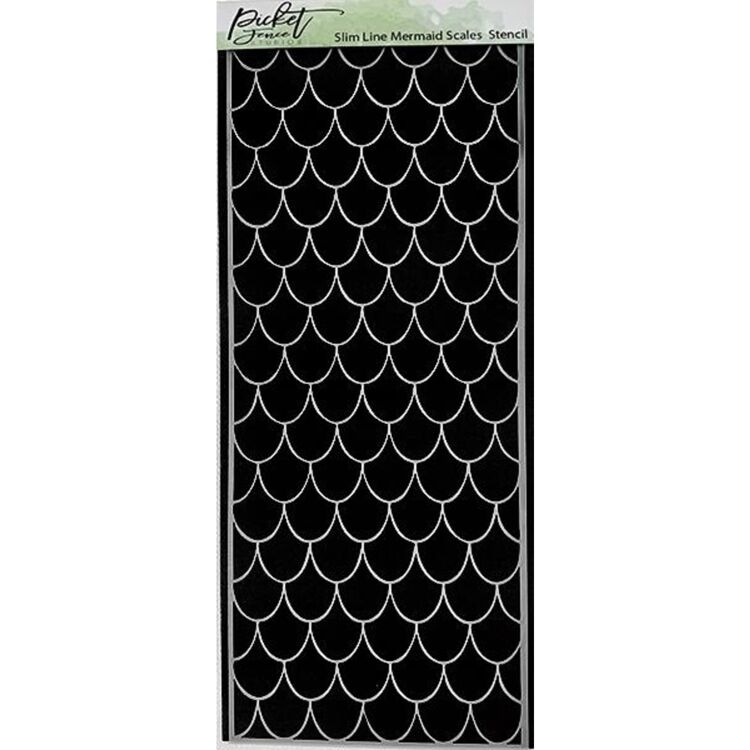 Picket Fence, Mask Stencil, Mermaid Scales - SC-225