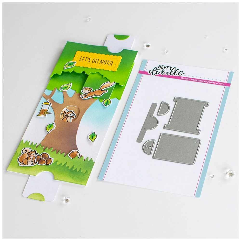 Heffy Doodle, Snijmal, Mini Double, Slider Dies - HFD-0398
