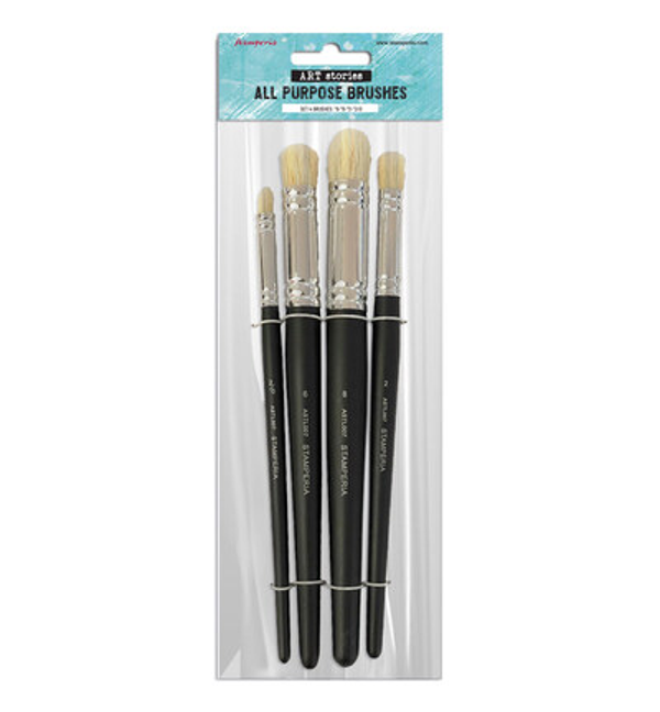 Stamperia, Penselenset, Set van 4 maten - ASTL007
