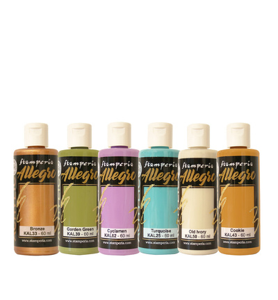 Stamperia, Allegro Paint Set, Gardens of Time - KALKIT72