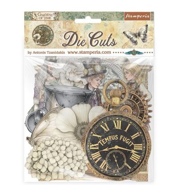 Stamperia, Die Cuts, Gardens of Time- DFLDC130
