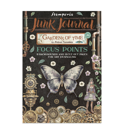 Stamperia, Junk Journal, Focus Points, Gardens of Time- SBJKS01