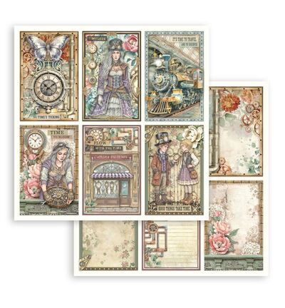 Stamperia, Scrapbookvel, Gardens of Time, 6 cards -  SBB1144