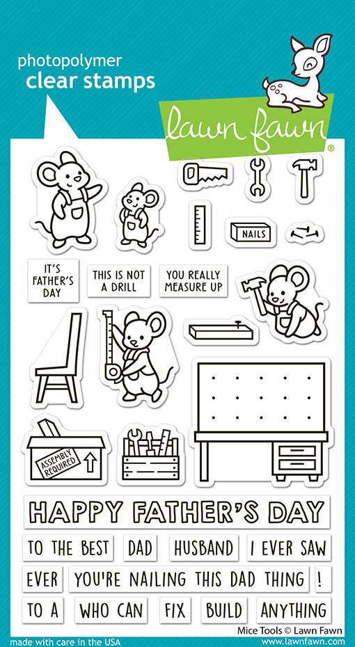 Lawn Fawn, Clear Stamp, Mice Tools - LF4065