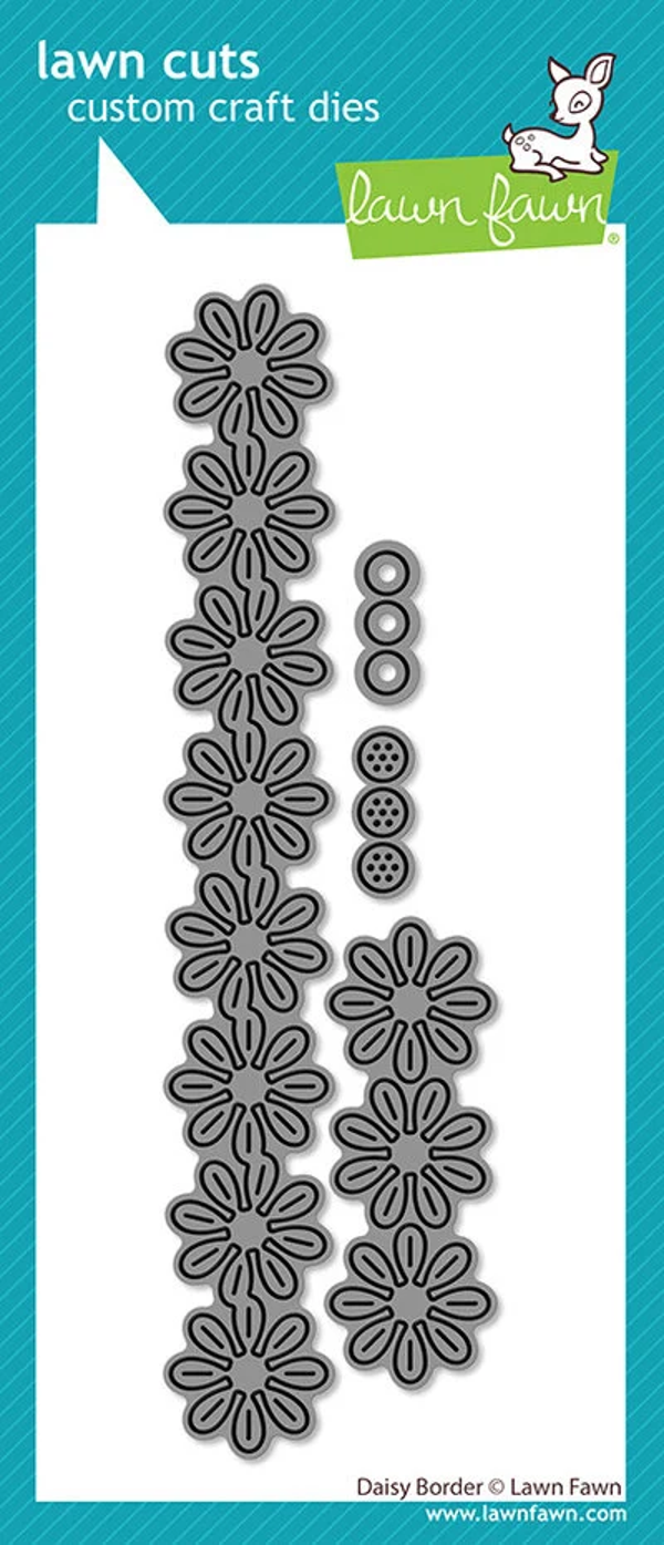 Lawn Fawn, Snijmal, Daisy Border - LF4090