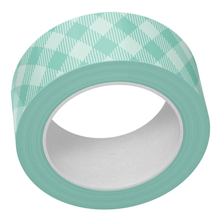 Lawn Fawn, Washi Tape, Aqua Gingham - LF4022