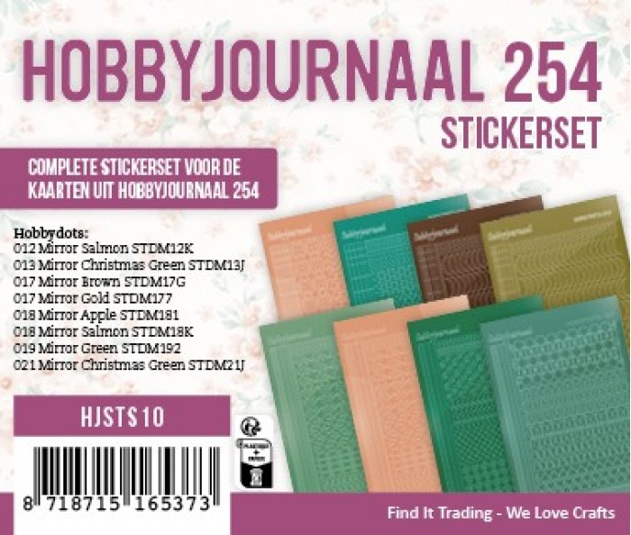 Hobbyjournaal, Stickerset 254 - HJSTS10