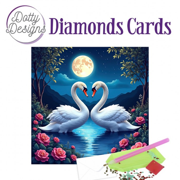 Dotty Designs, Diamond Cards, Swans - DDDC1215