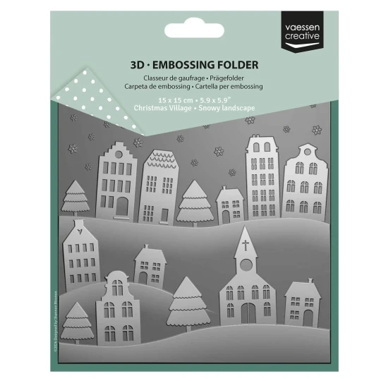 Vaessen Creative, 3D Embossing Folder, Sneeuwlandschap - 3625-0605