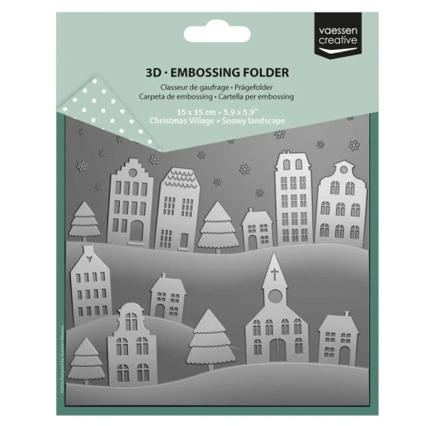 Vaessen Creative, 3D Embossing Folder, Sneeuwlandschap - 3625-0605
