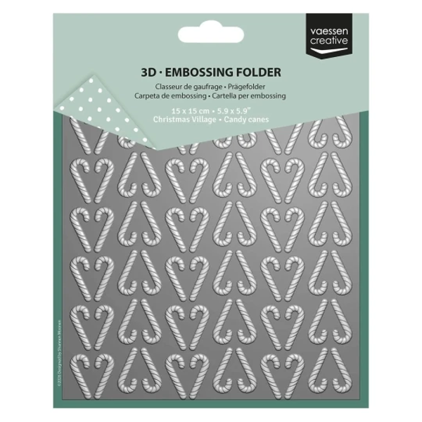 Vaessen Creative, 3D Embossing Folder, Zuurstokken - 3625-0601