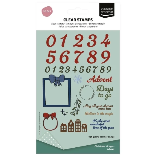Vaessen Creative, Clear Stamp, Advent A6 - 3625-0614
