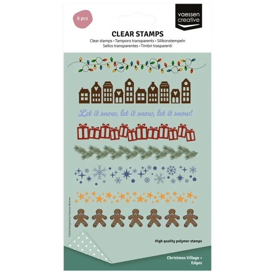 Vaessen Creative, Clear Stamp, Decoratieve Randen A6 - 3625-0620