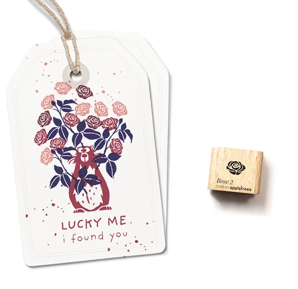 Cats on Appletrees, Mini Stempel, Rose 2 - 28385