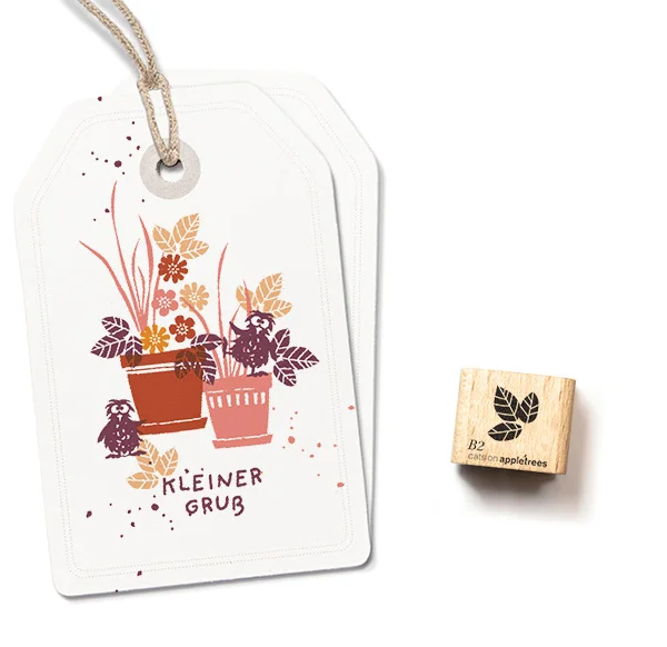 Cats on Appletrees, Mini Stempel, Blaadjes 2 - 28407