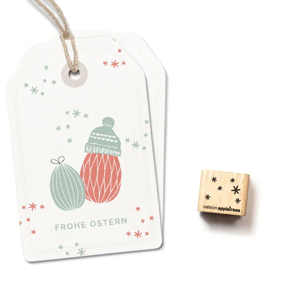 Cats on Appletrees, Ministempel, Sneeuwvlokjes - 27835