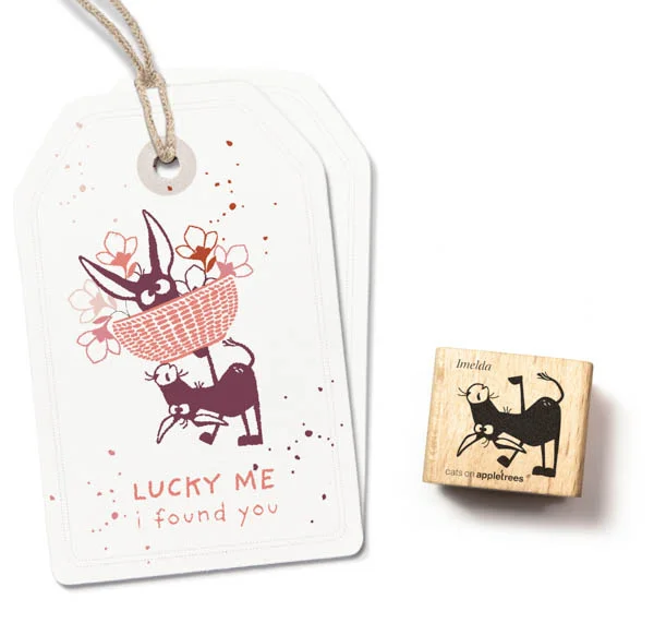 Cats on Appletrees, Stempel, Ezel Imelda - 28002