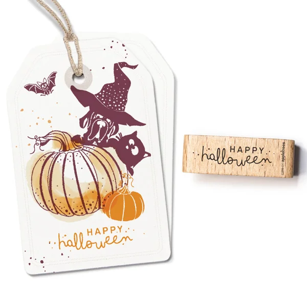 Cats on Appletrees, Stempel, Happy Halloween - 27995