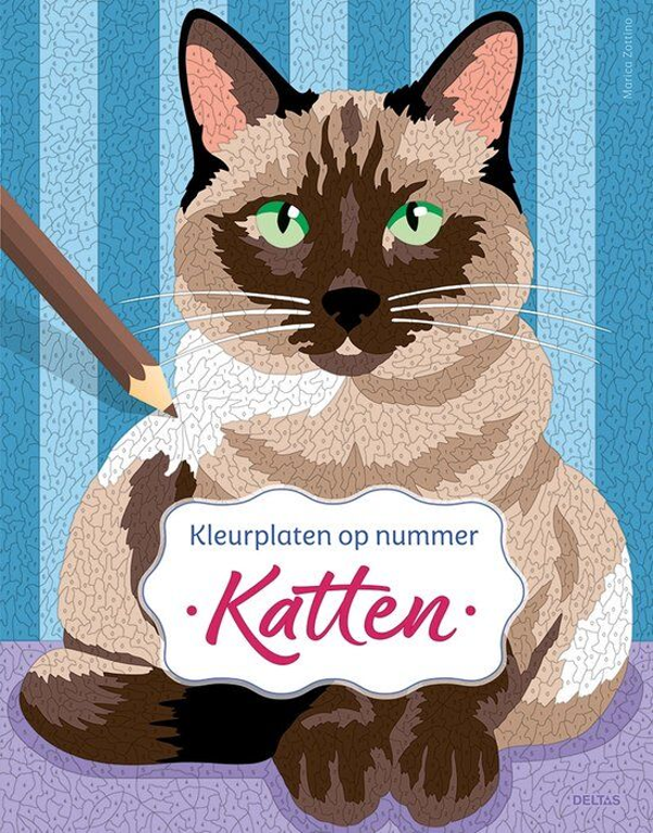 Deltas, Kleurplaten op nummer, Katten