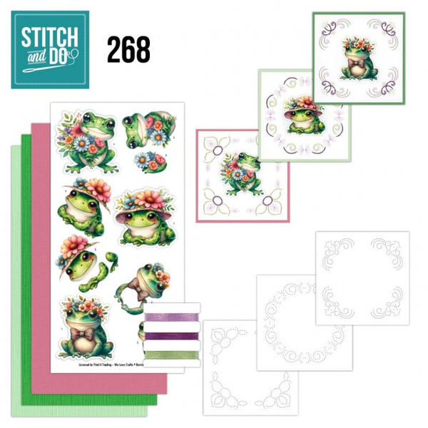 Stitch and Do 268 , Berrie's Beauties, Joyful Hoppers - STDO268