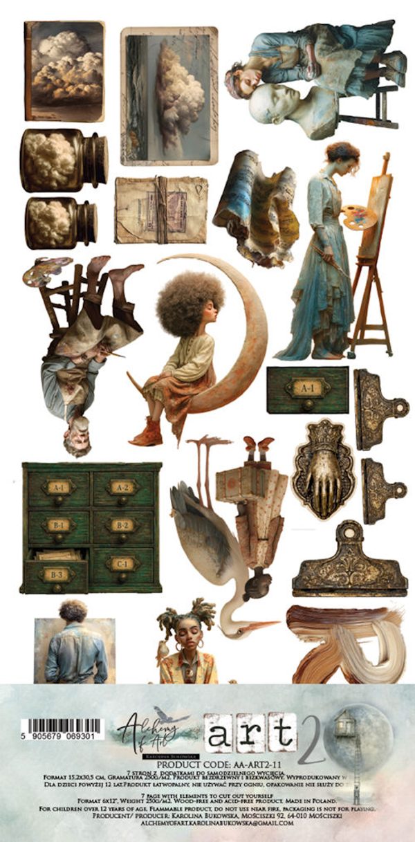 Alchemy of Art, Paperpad, Art 2 , 15x30 cm - AA-ART2-11