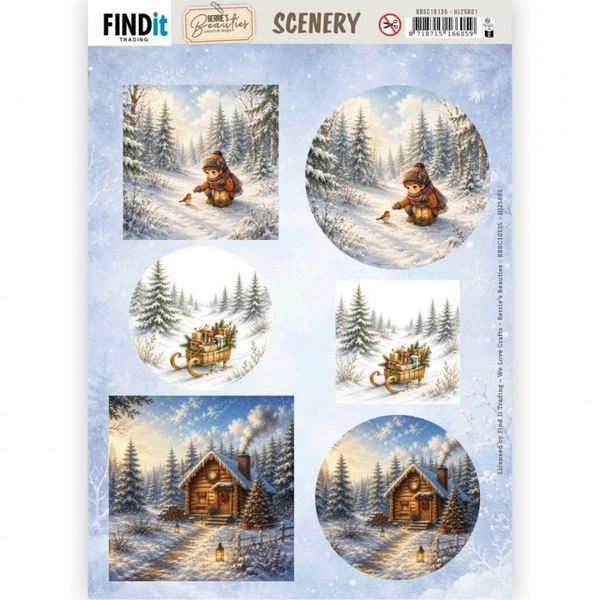 Berrie's Beauties, Push Out, Scenery, Good Old Christmas - BBSC10135