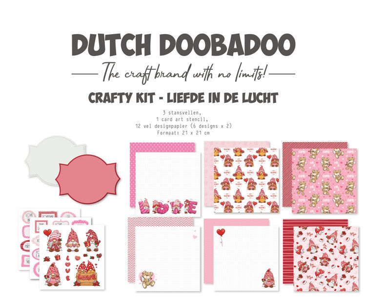 Dutch Doobadoo, Crafty Kit, Liefde in de Lucht - 473.005.072