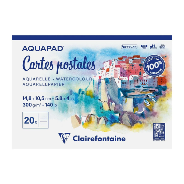 Clairefontaine, Aquapad, Cartes Postales, A6 - 975954C