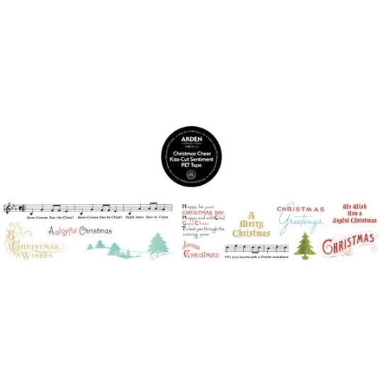 Arden Creative Studio, Christmas Cheer, PET Tape Sentiment, by Katie Pertiet - ACSCT0008