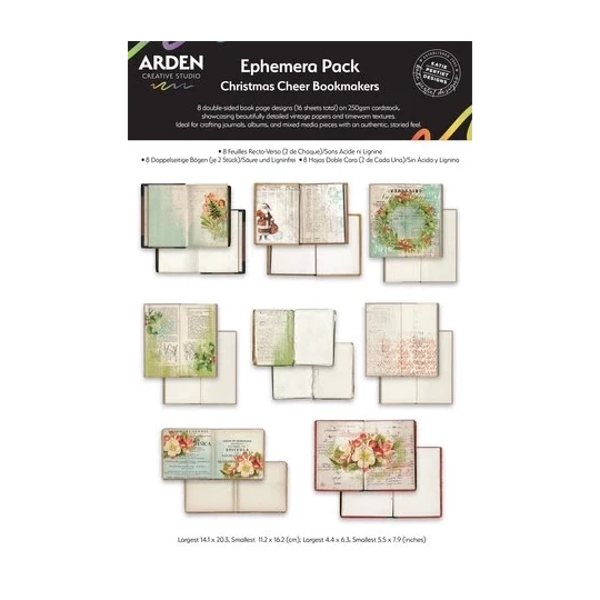 Arden Creative Studio, Christmas Cheer, Ephemera Pack, Bookmakers, by Katie Pertiet - ACSEP0016