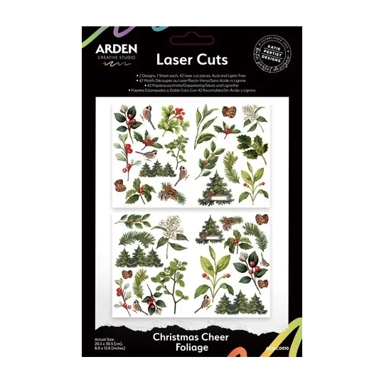 Arden Creative Studio, Christmas Cheer, Laser Cuts, Foliage, by Katie Pertiet - ACSLC0010