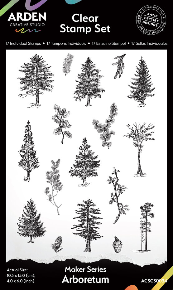 Arden Creative Studio, Maker Series, Clear Stamp, Arboretum, by Katie Pertiet - ACSCS0034