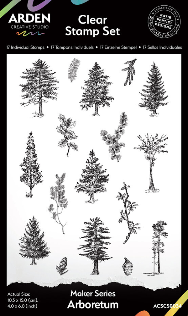 Arden Creative Studio, Maker Series, Clear Stamp, Arboretum, by Katie Pertiet - ACSCS0034