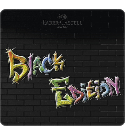 Faber Castell, Black Edition, Kleurpotlood, in bliketui, 24 pcs - FC-116425