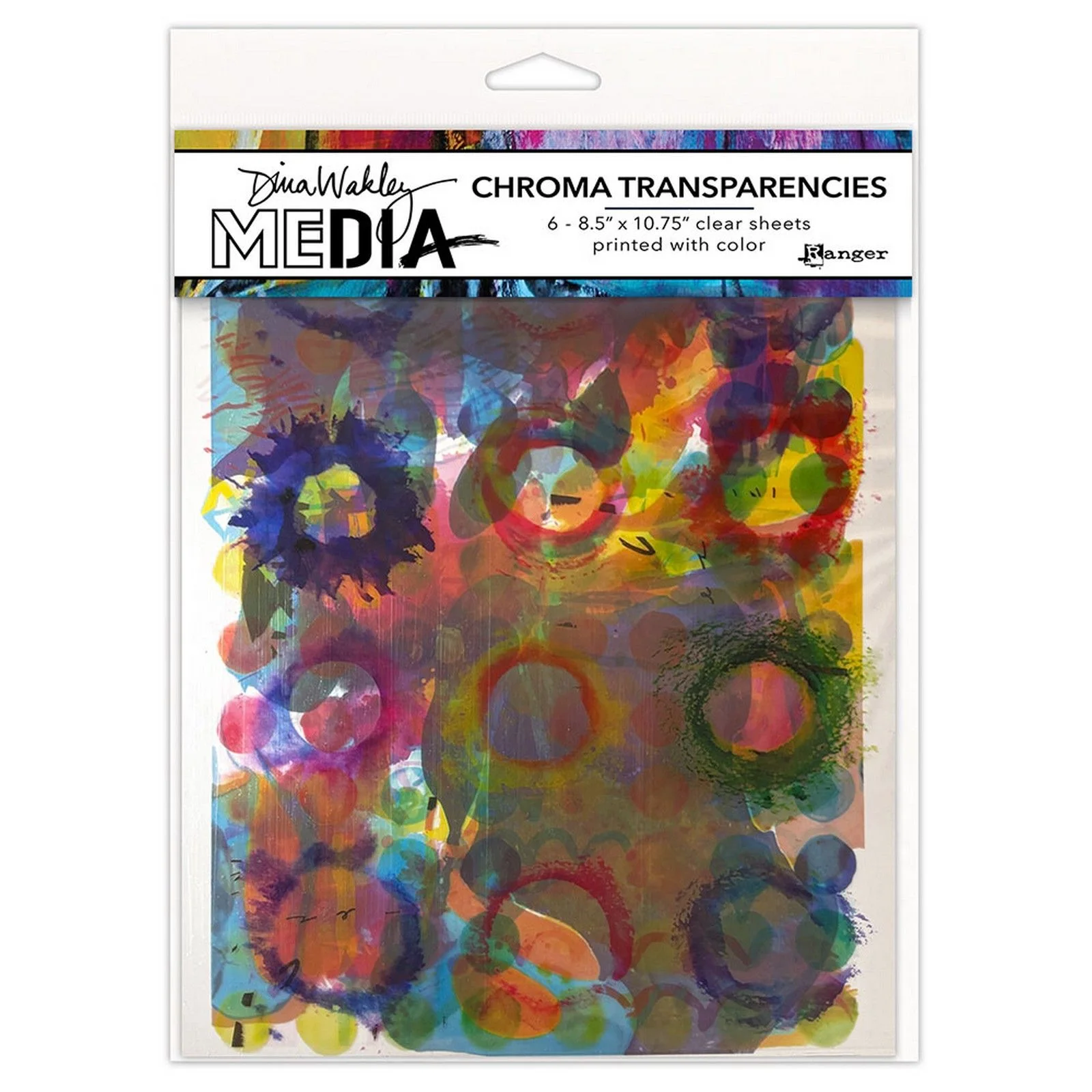 Ranger, Dina Wakley, Media Chroma Transparencies, Painted Elements - MDA92735