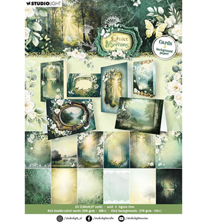 Studiolight, Design Paperpad, Quiet Mornings, A5 - SL-QM-DPP401
