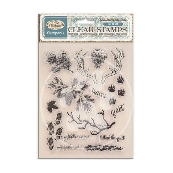 Stamperia, Clear Stamp, White Christmas - WTK245