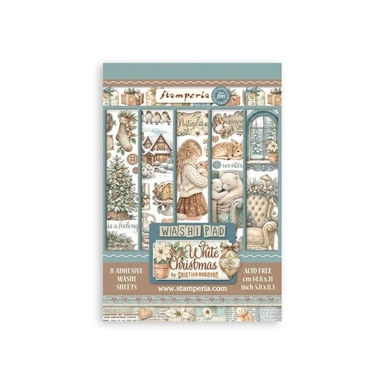 Stamperia, Washi Pad, White Christmas - SBW36