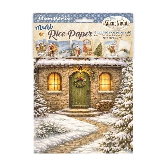 Stamperia, Rice Paper Selection, Silent Night  - DFSA6X09