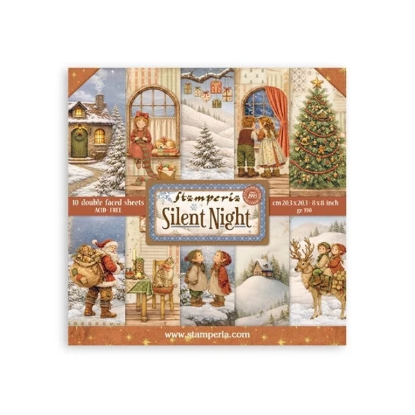 Stamperia, Paperpad, Silent Night, 8x8 inch - SBBS148