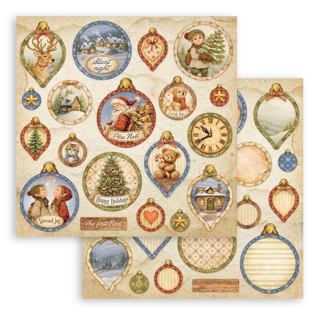 Stamperia, Scrapbookvel, Silent Night, Balls - SBB1167