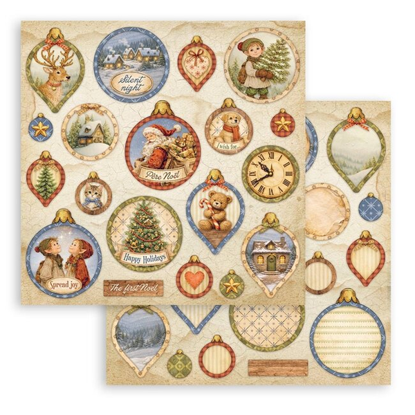 Stamperia, Scrapbookvel, Silent Night, Balls - SBB1167