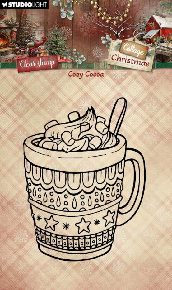 Studiolight, Clear Stamp, Cottage Christmas, Cozy Cocoa- SL-CC-STAMP956